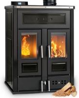 Klover BI-FIRE MID Hybrid  Kombi Kaminofen Holz Pellet wasserführend Keramik schwarz 27,4 kw